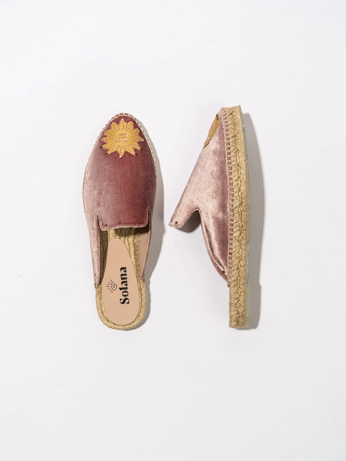 Artisanal Espadrille Mules- Pink