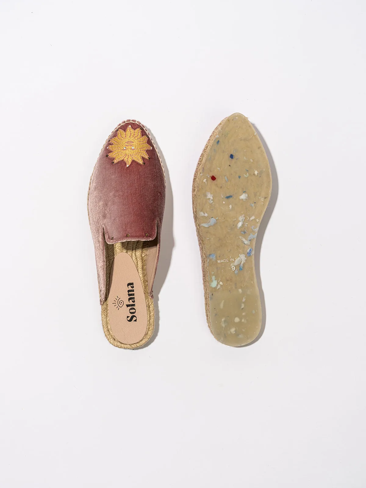 Artisanal Espadrille Mules- Pink