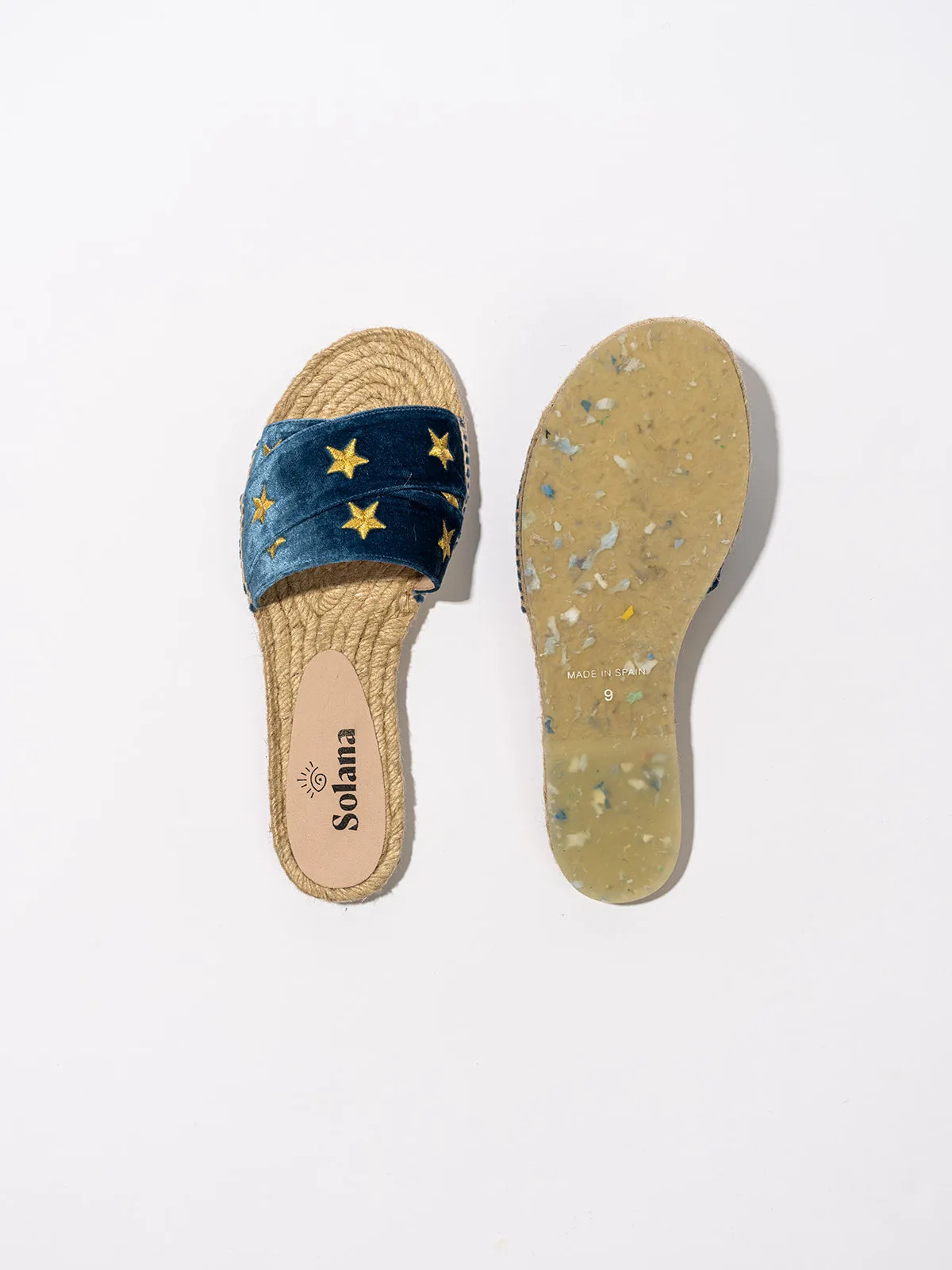 Artisanal Espadrille Slipper - Blue