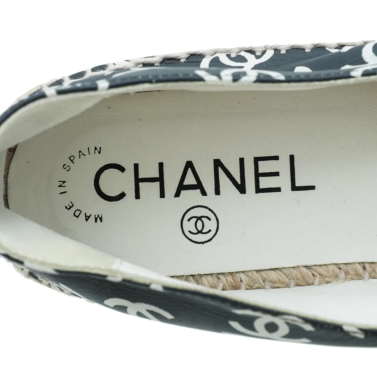 Chanel Bicolor CC Multi Print Espadrille 38