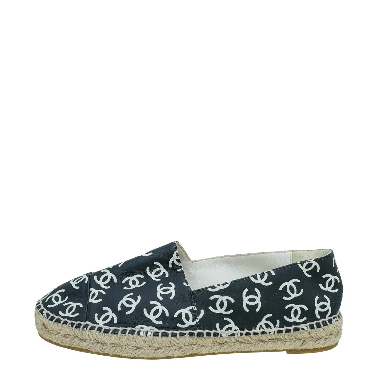 Chanel Bicolor CC Multi Print Espadrille 38