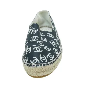 Chanel Bicolor CC Multi Print Espadrille 38