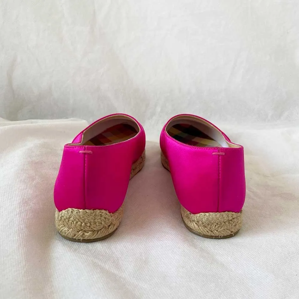 Christian Louboutin Pink Satin Espadrilles, 39