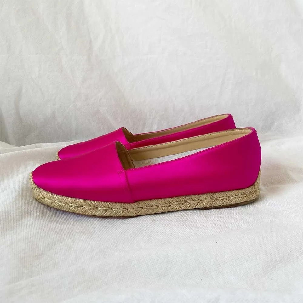 Christian Louboutin Pink Satin Espadrilles, 39