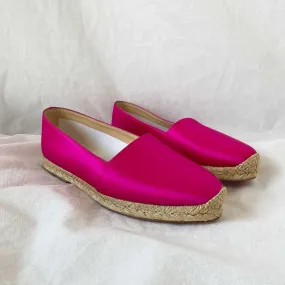 Christian Louboutin Pink Satin Espadrilles, 39