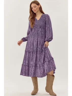 Delilah Long Sleeve Midi Dress