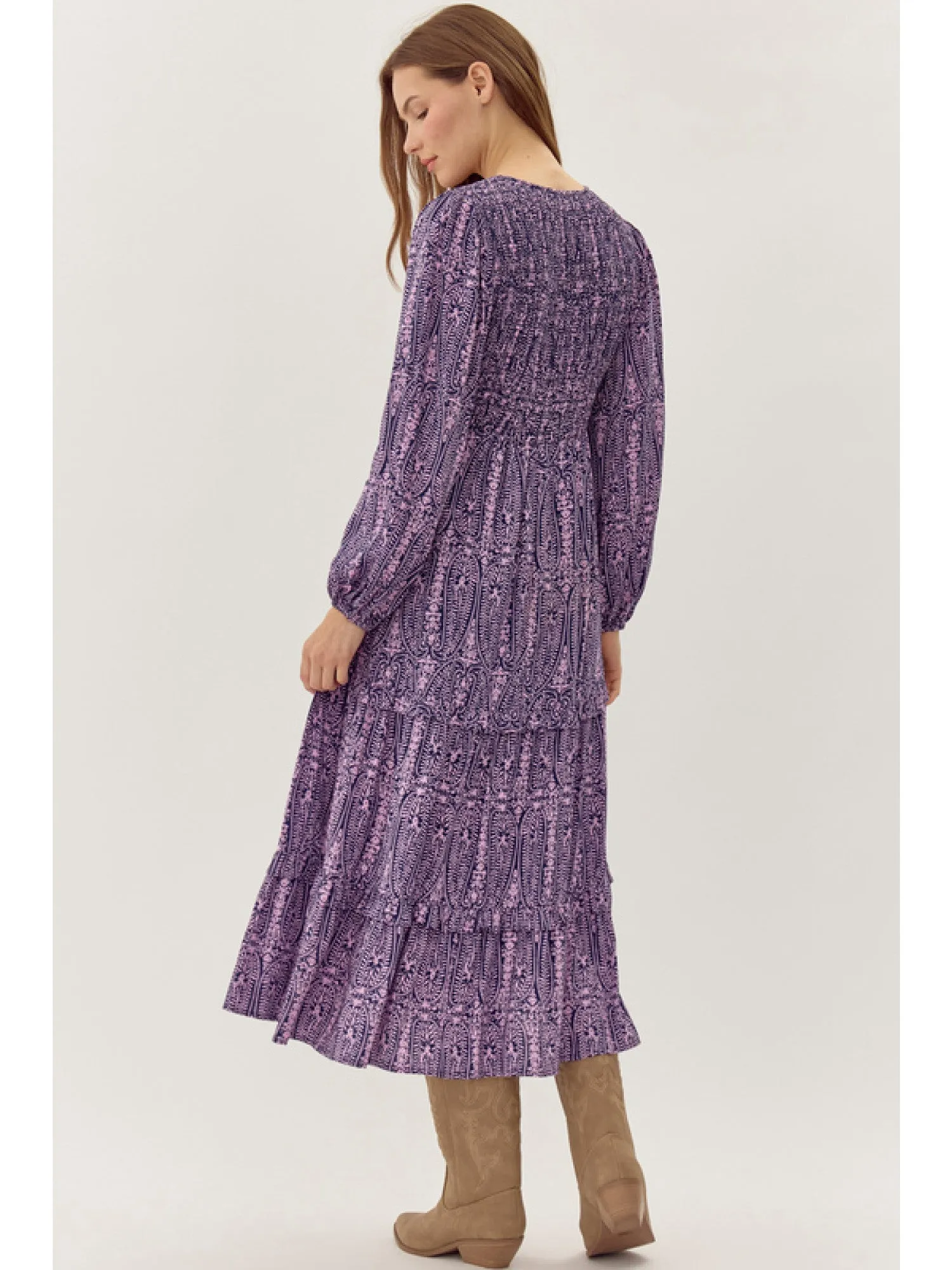 Delilah Long Sleeve Midi Dress