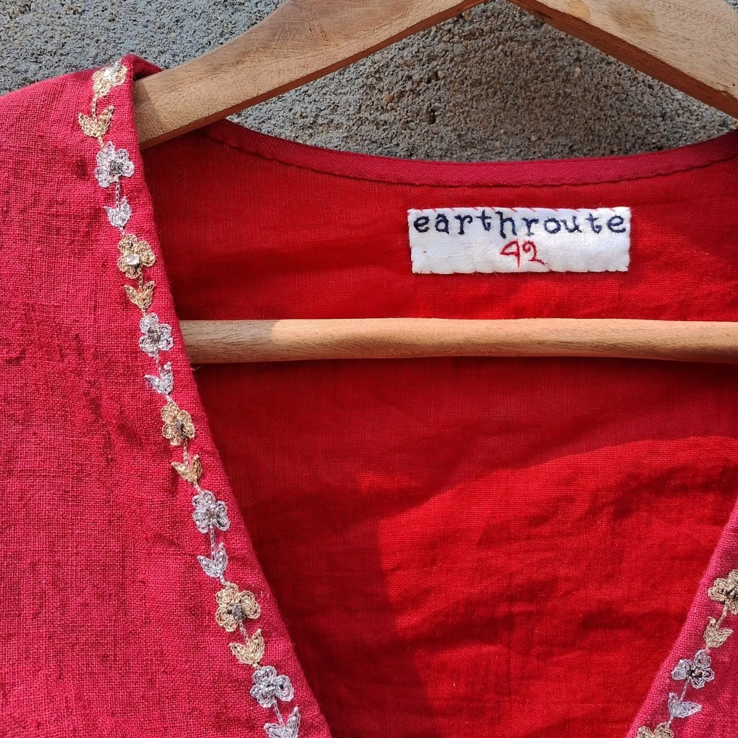 Embroidered Saree Blouse For Women | Cotton Muslin | Smart Design | Vibrant Red