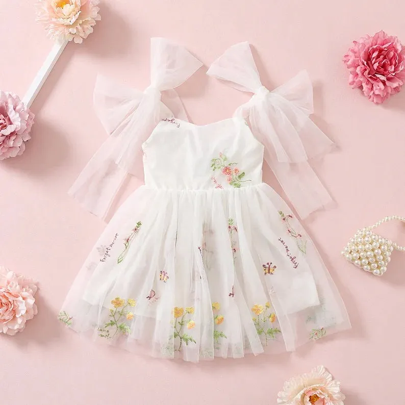 Enchanted Angel Dress - Embroidered White