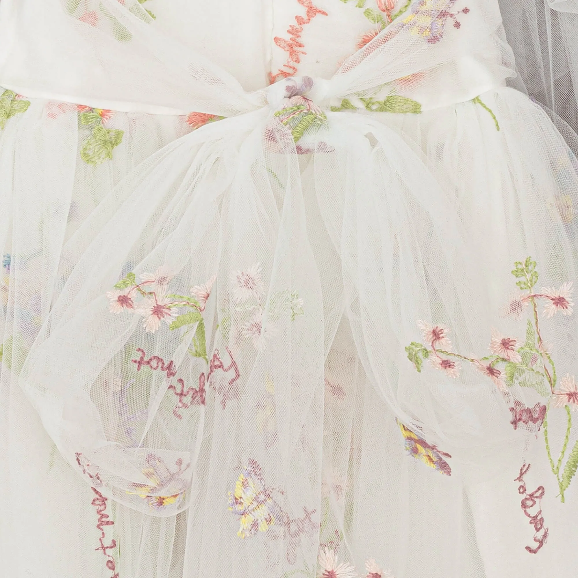 Enchanted Angel Dress - Embroidered White