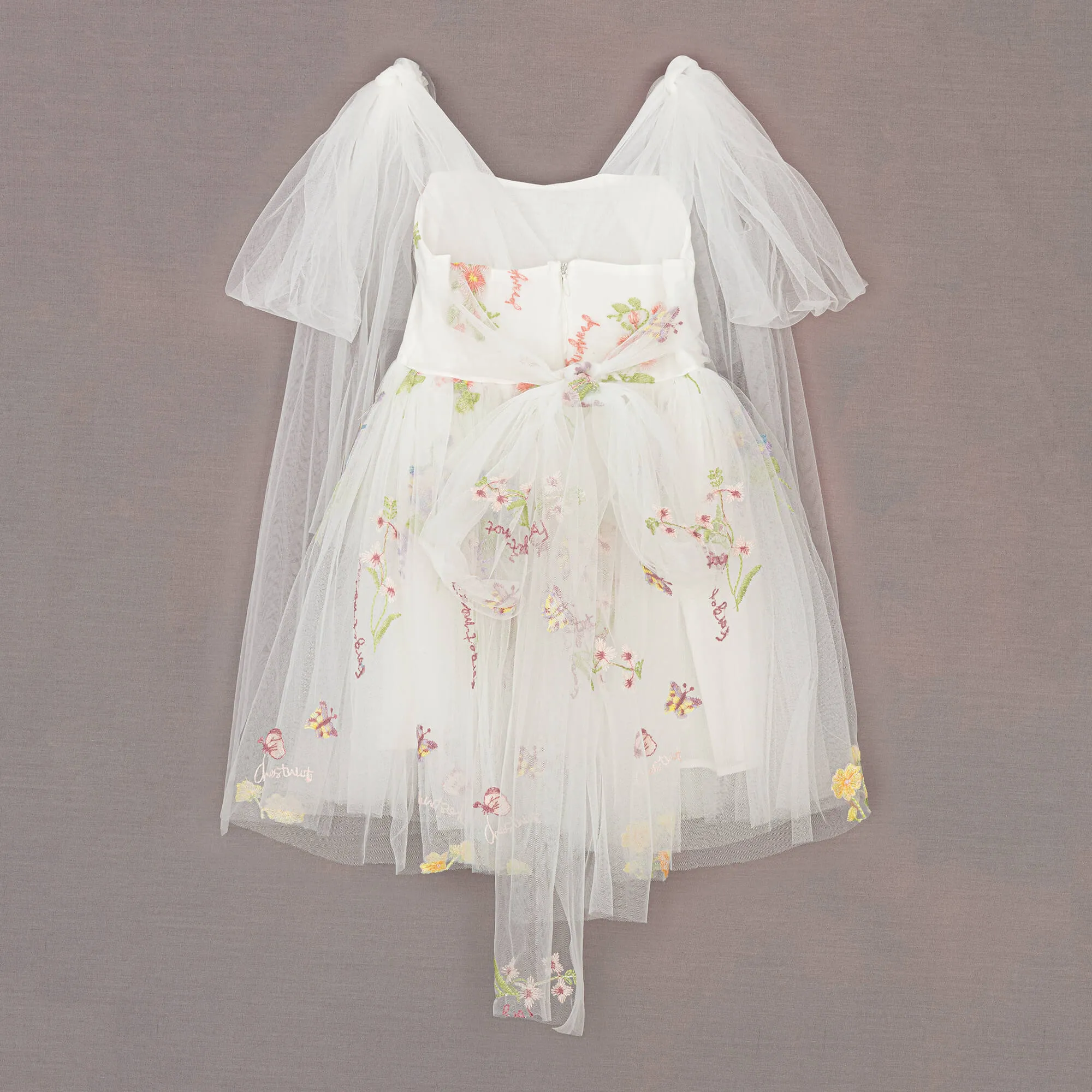 Enchanted Angel Dress - Embroidered White