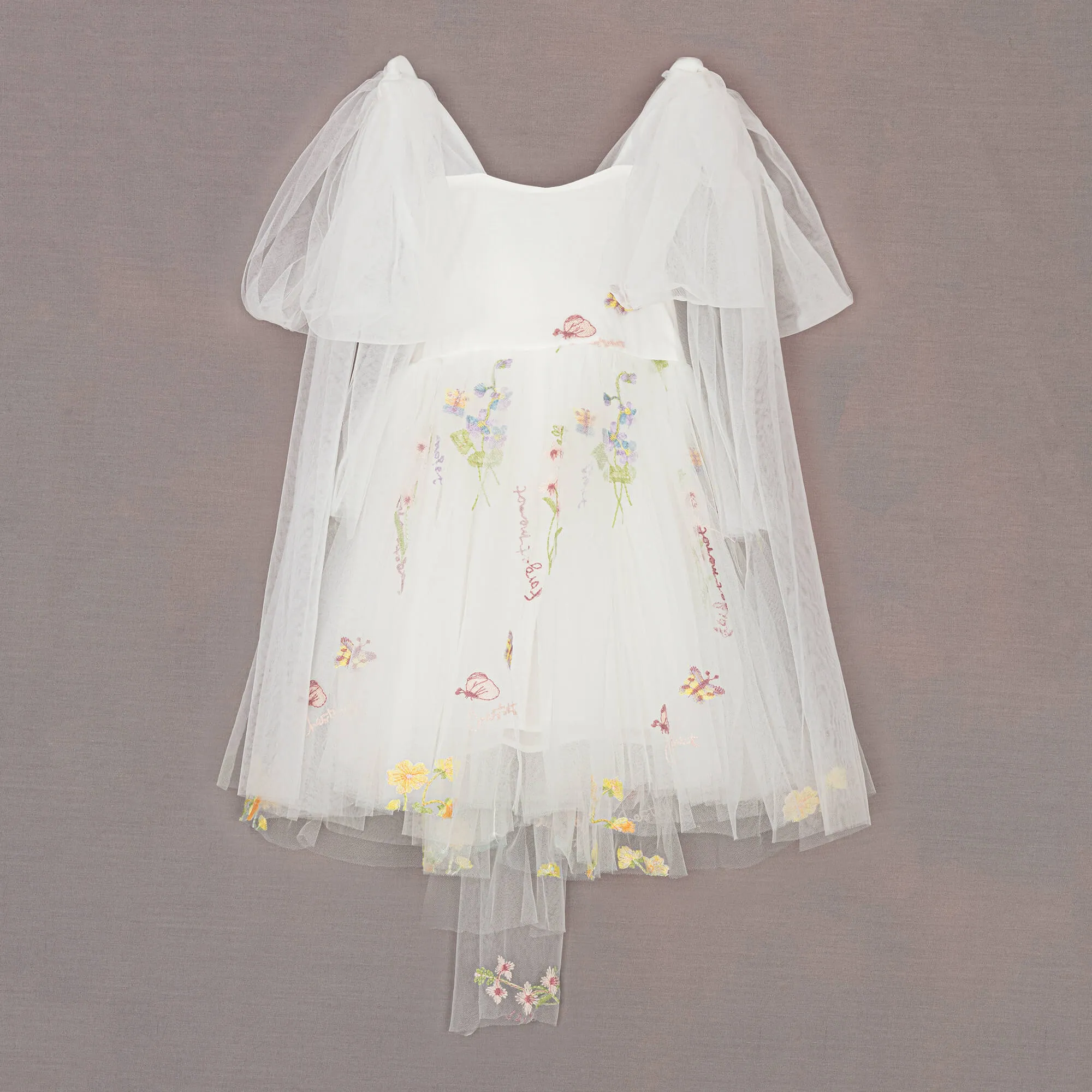 Enchanted Angel Dress - Embroidered White