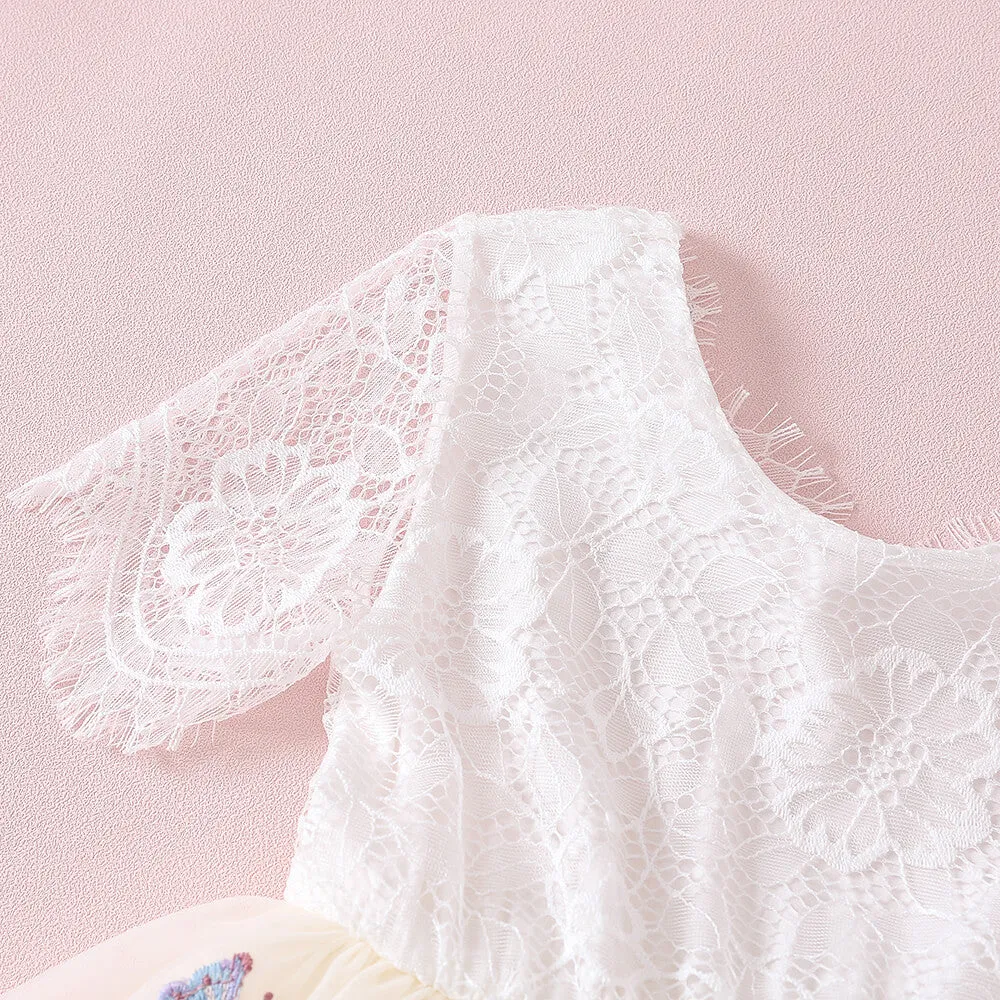 Enchanted Dress - Ivory Cream /White Lace