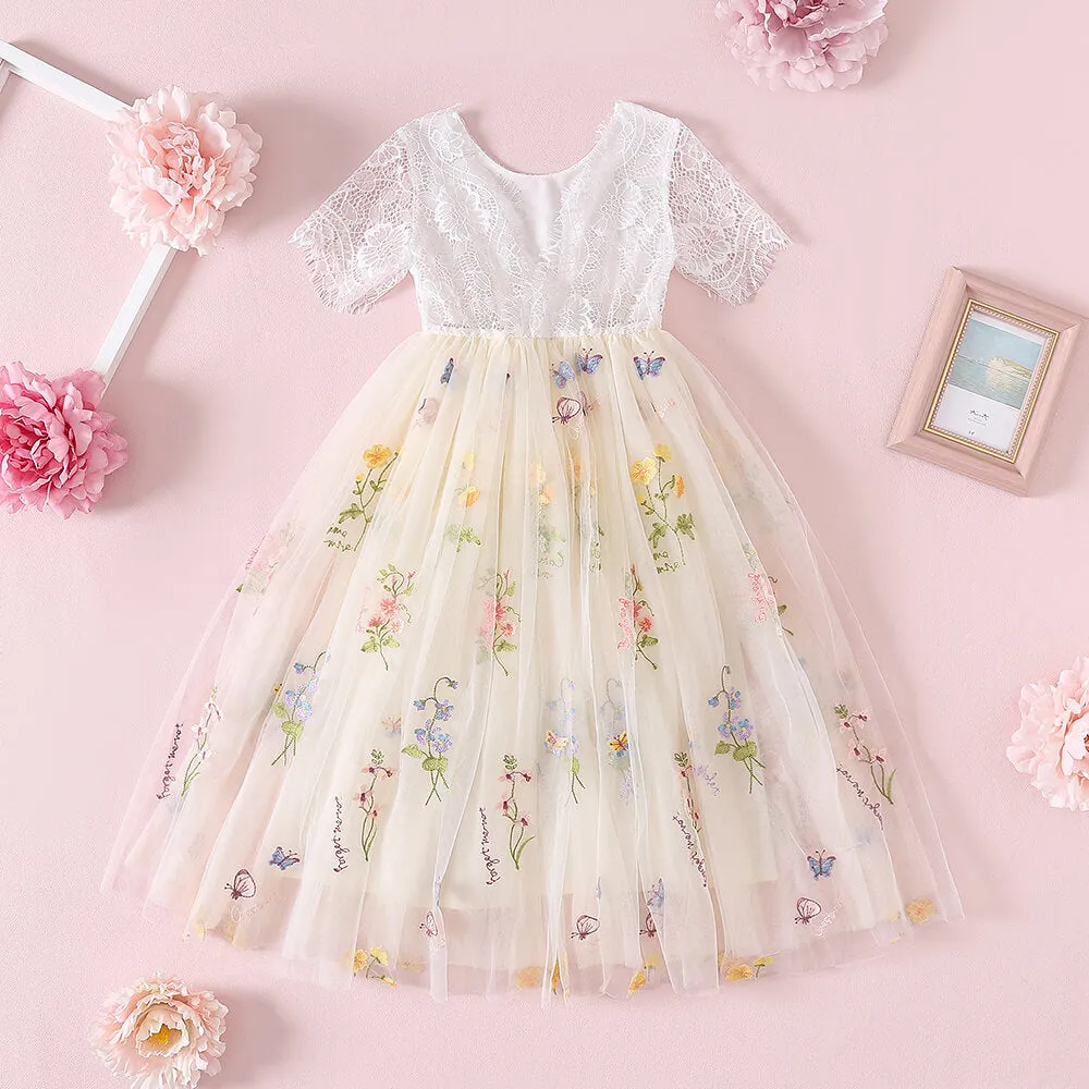 Enchanted Dress - Ivory Cream /White Lace