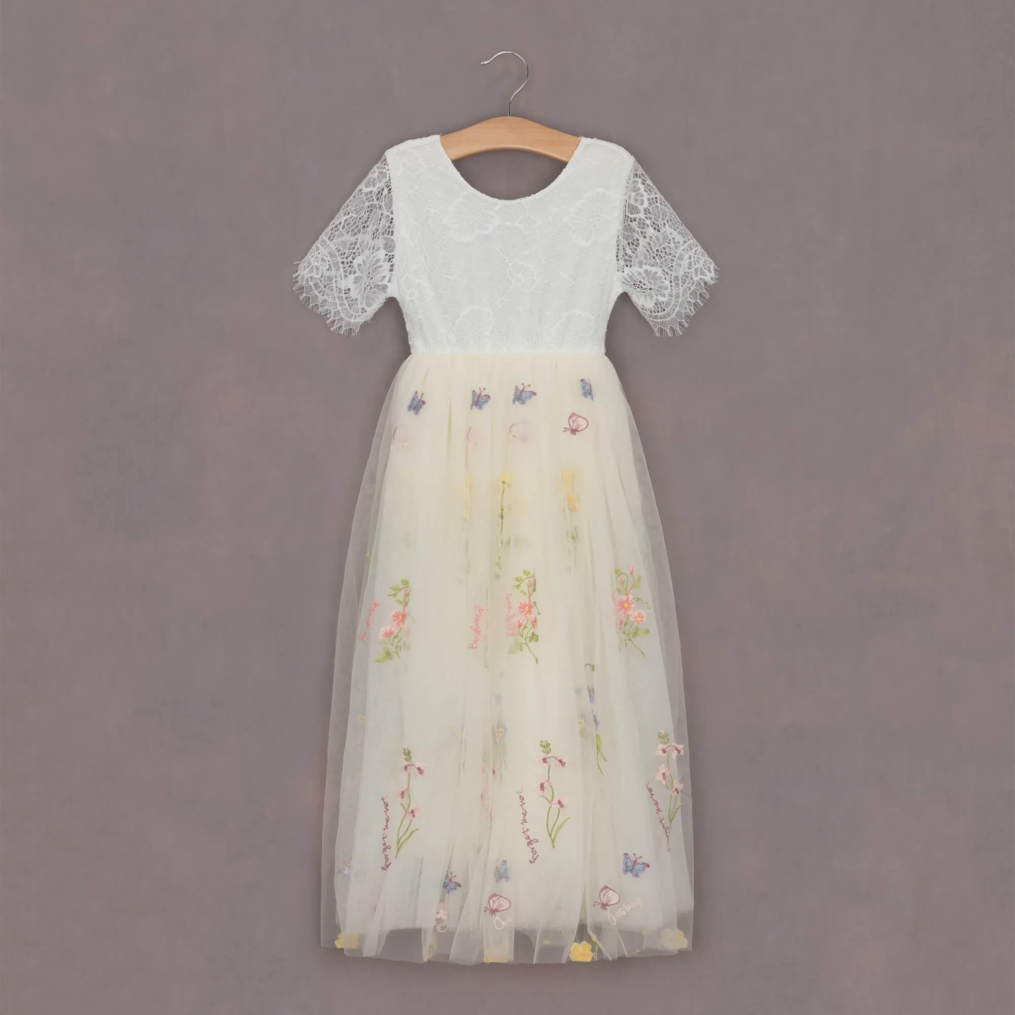 Enchanted Dress - Ivory Cream /White Lace