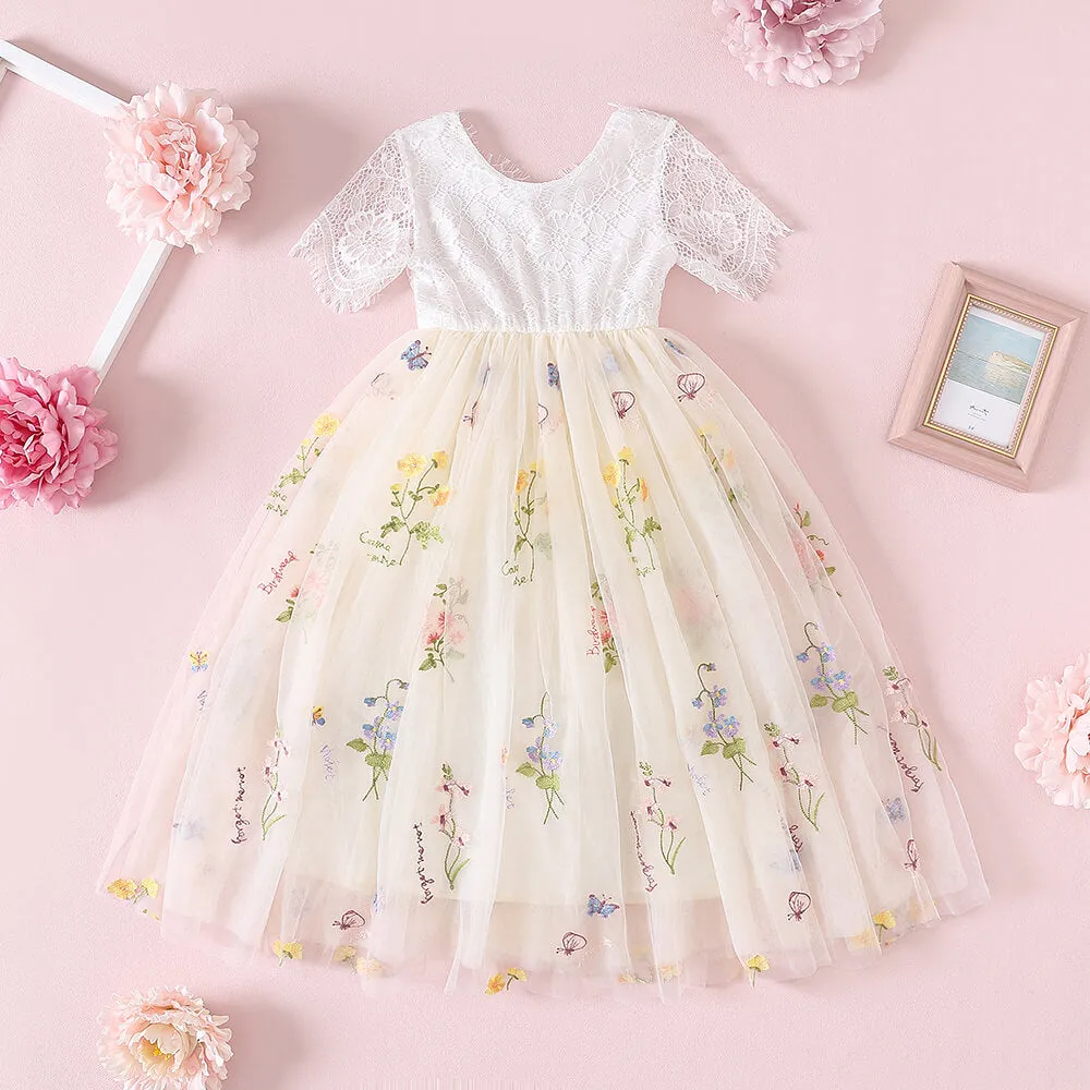 Enchanted Dress - Ivory Cream /White Lace