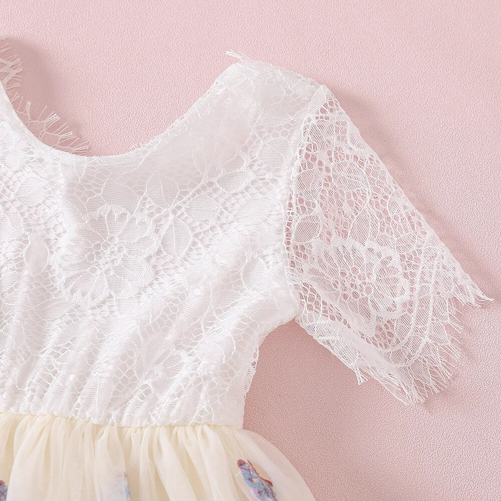 Enchanted Dress - Ivory Cream /White Lace