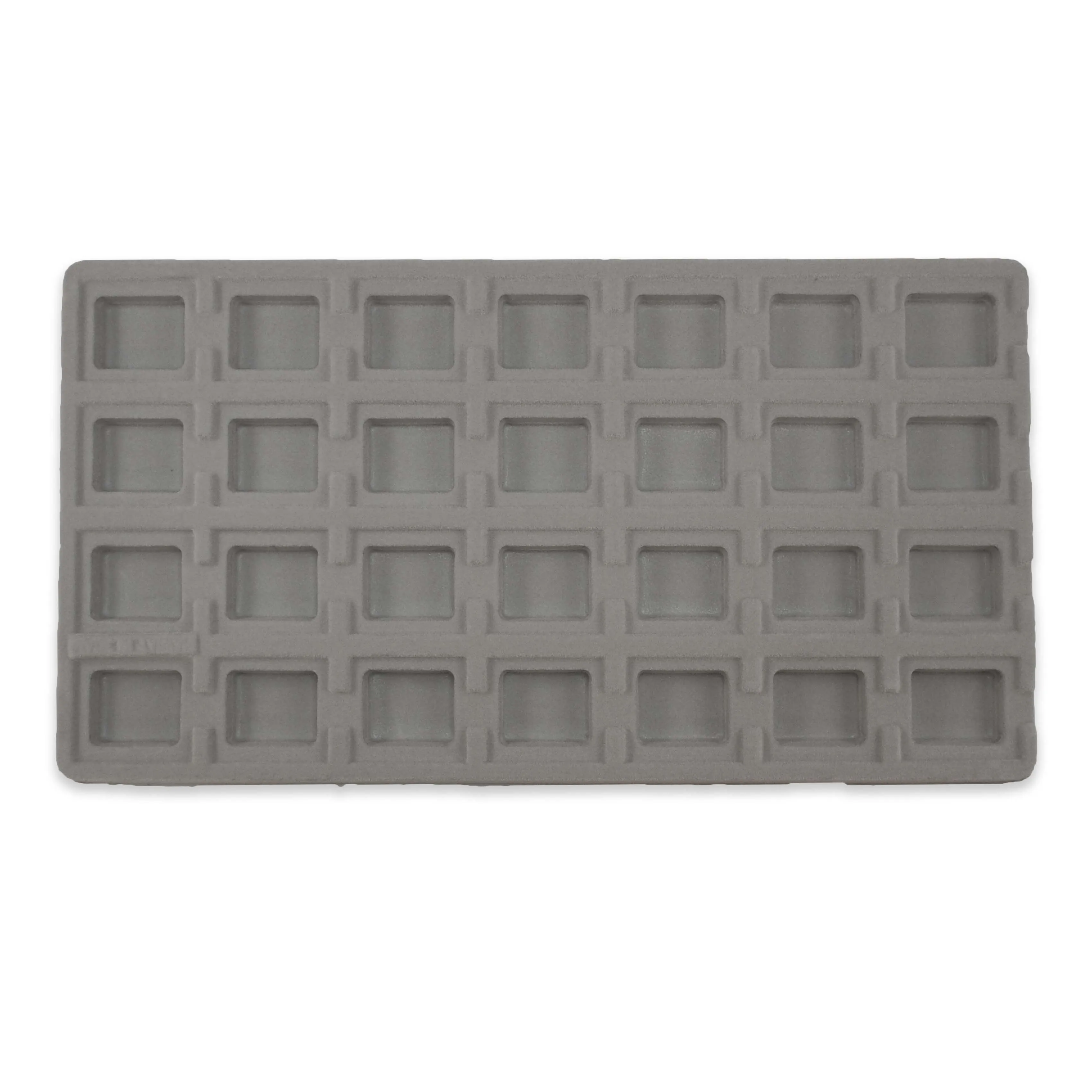 Grey Flocked Compartment Tray Inserts
