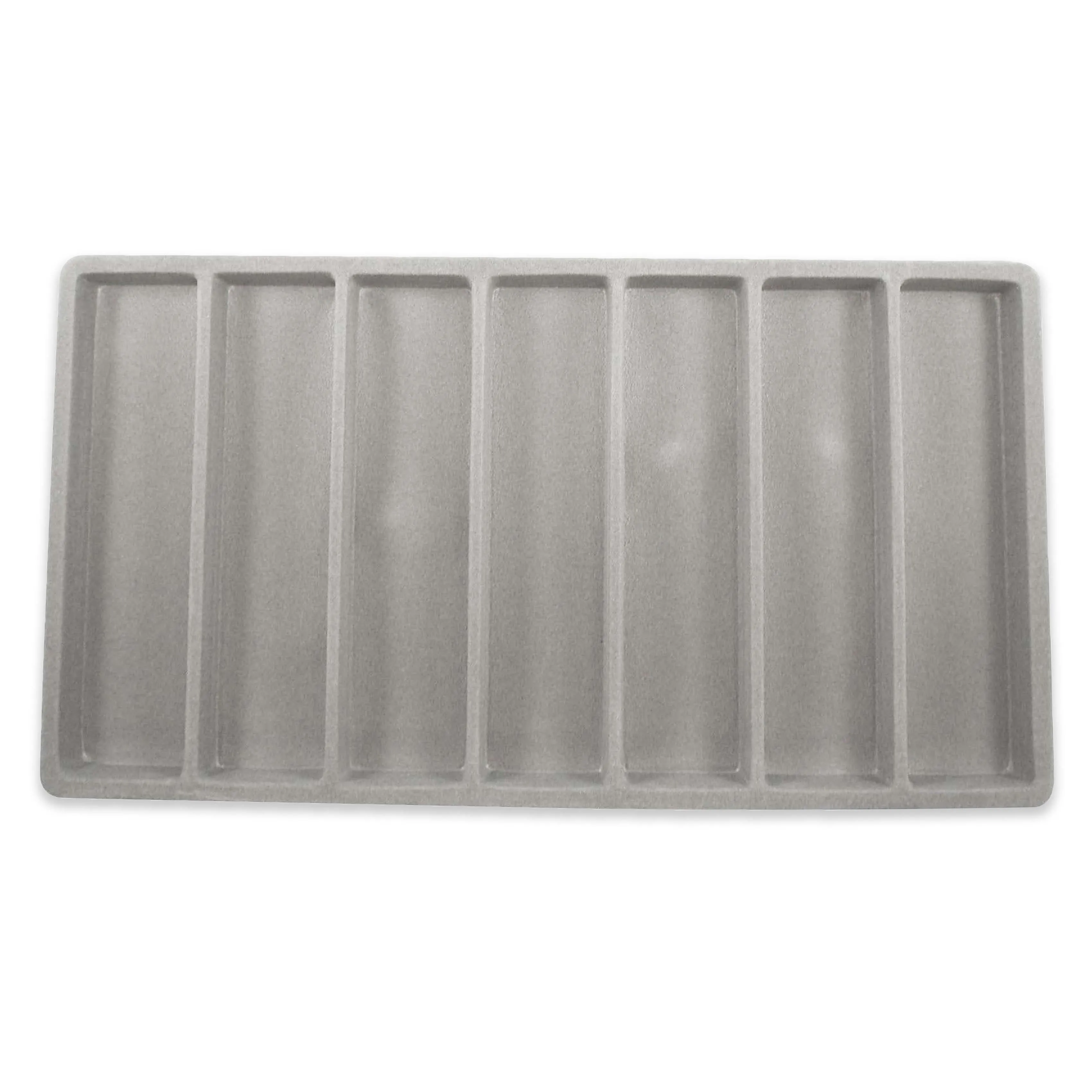 Grey Flocked Compartment Tray Inserts