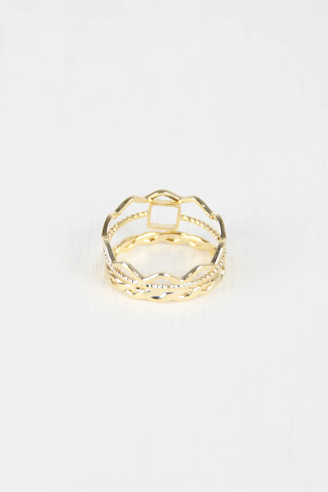 Multi Band Stacked Square Ring