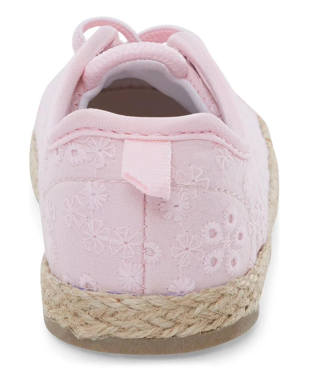 Pink Floral Wilma Espadrille Sneaker - Girls