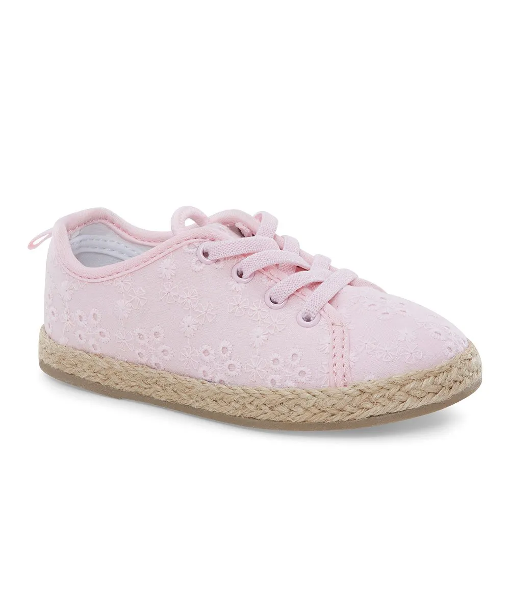 Pink Floral Wilma Espadrille Sneaker - Girls