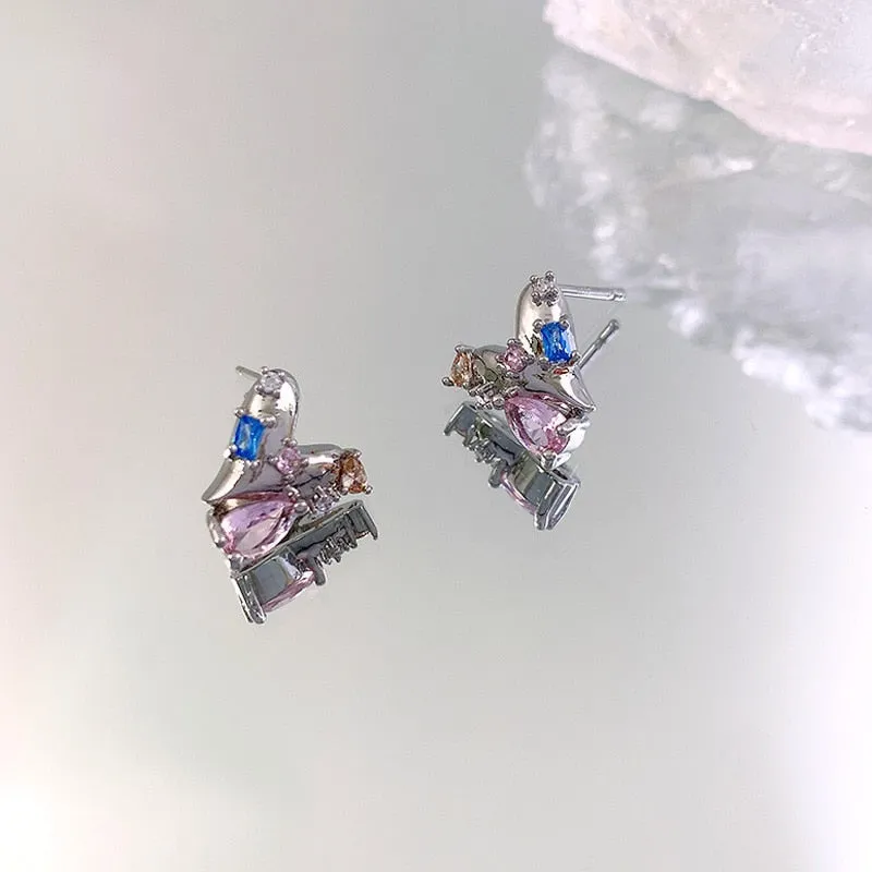 Pink Princess Dangle Earrings