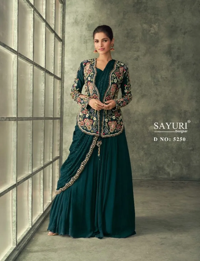 Sayuri Designer Evergreen Function Wear Readymade Long Dresses Catalog