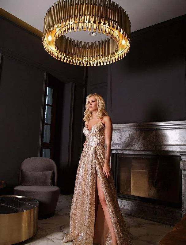 Stag Golden Evening Dress