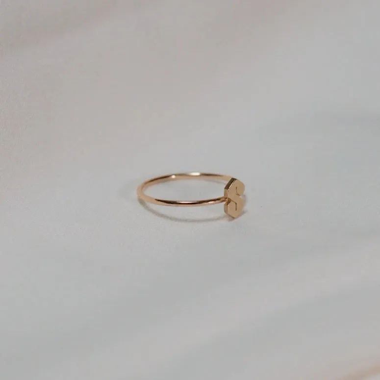 Super Cool "S" Ring - Solid 14kt