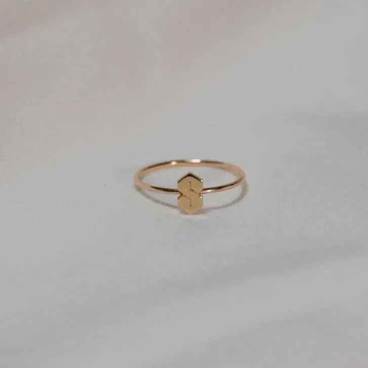 Super Cool "S" Ring - Solid 14kt