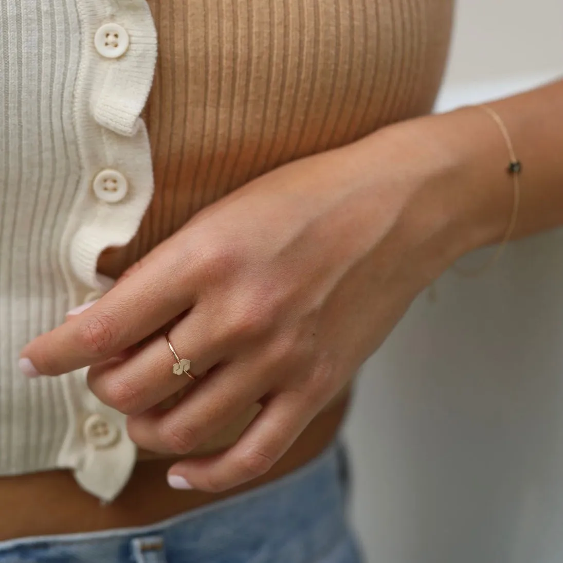 Super Cool "S" Ring - Solid 14kt