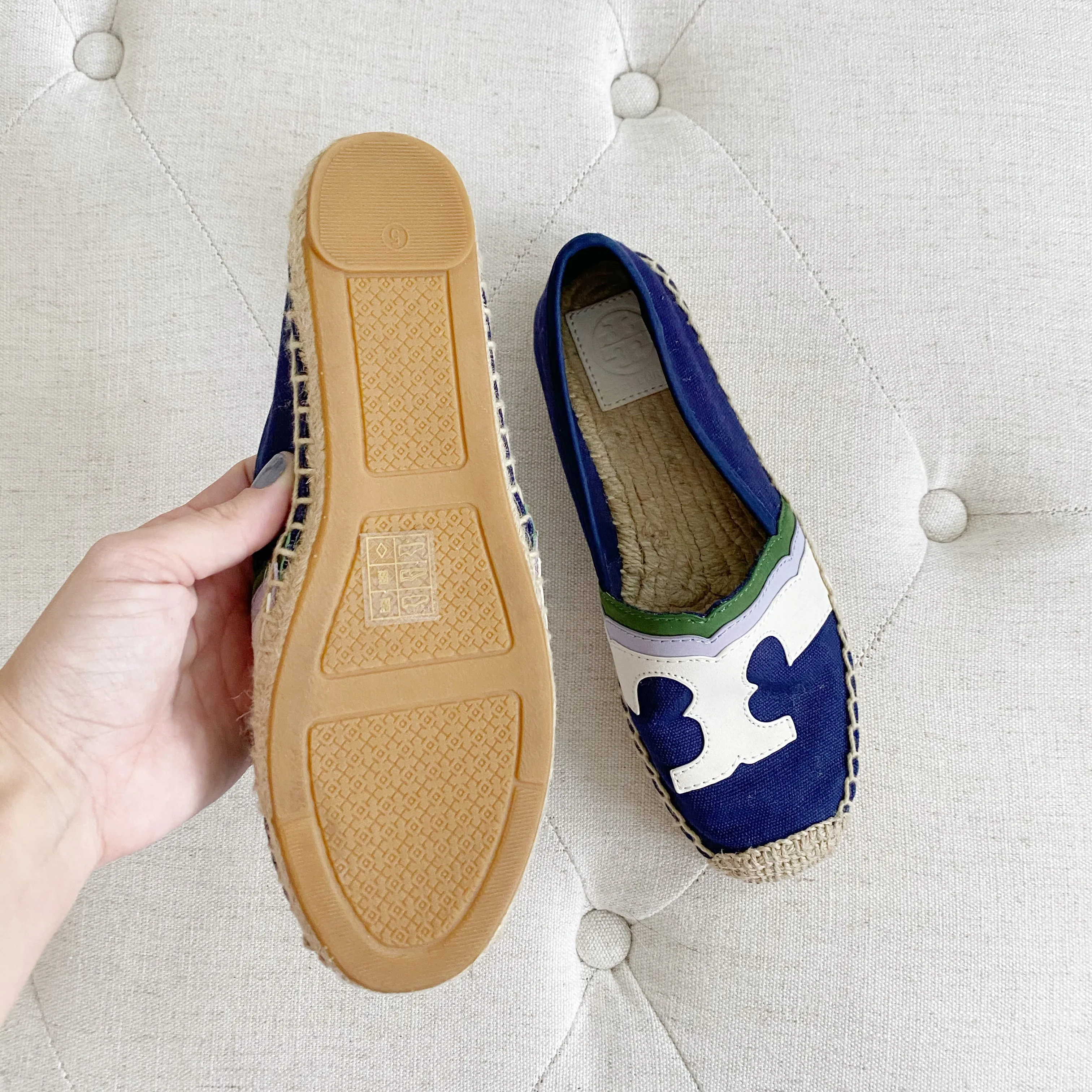 Tory Burch Espadrille Slip on Flats New 5
