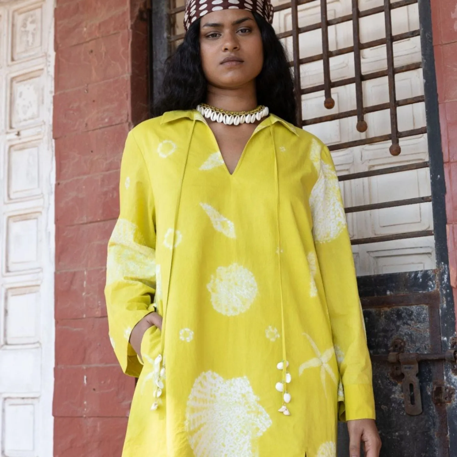 Tunic Dress for Women | Shibori-Crafted | Cotton | Lightweight Day Wear