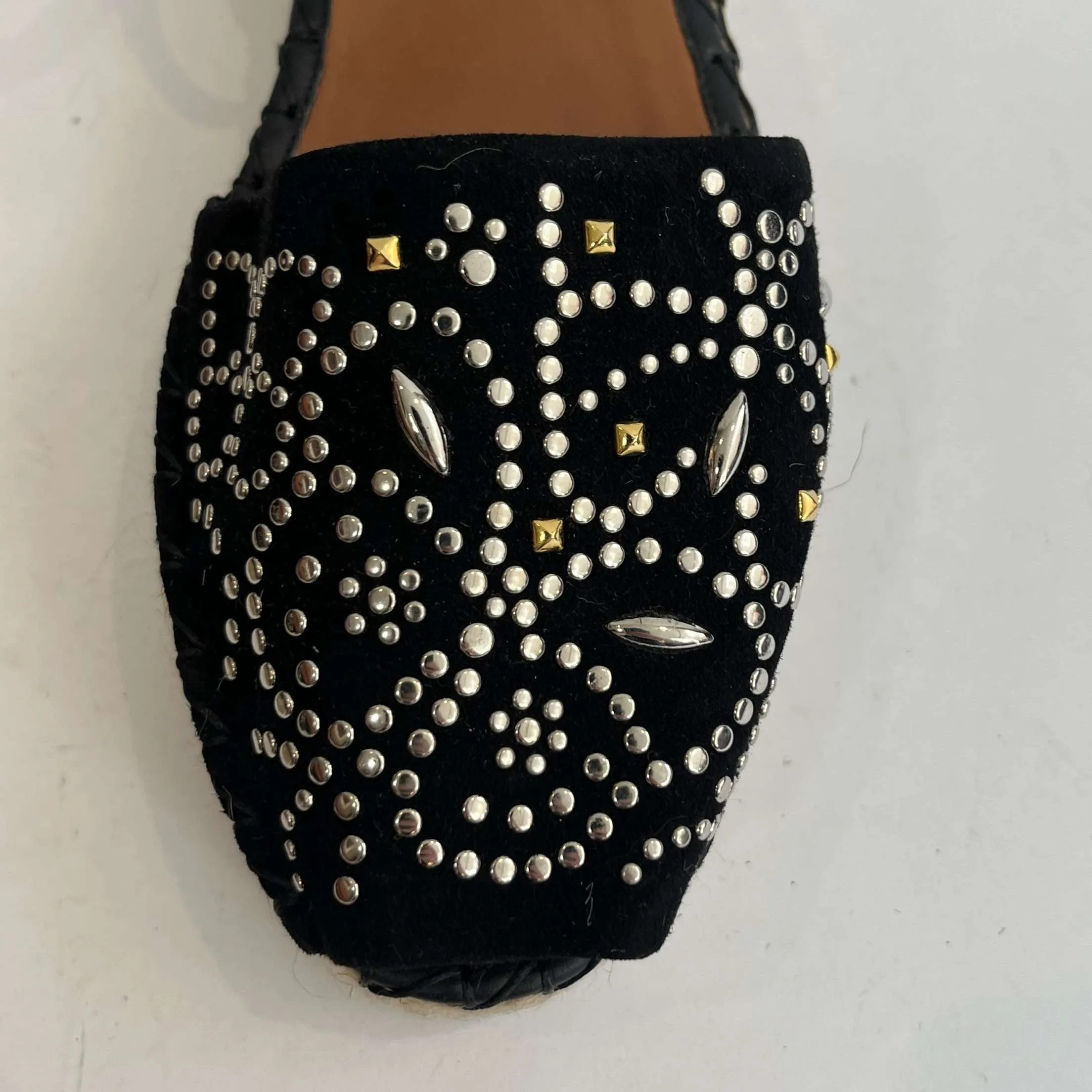 Valentino Garavani £550 Teodora Studded Suede Black Sandals 39