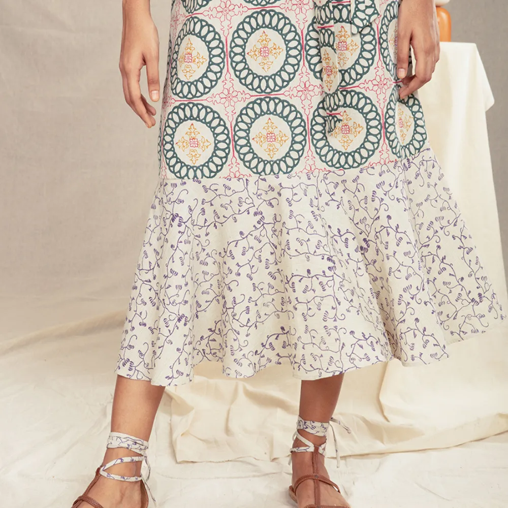 Vintage Block Print Summer Maxi | Hand-Crafted | Lightweight Cotton