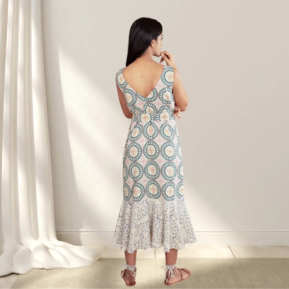 Vintage Block Print Summer Maxi | Hand-Crafted | Lightweight Cotton